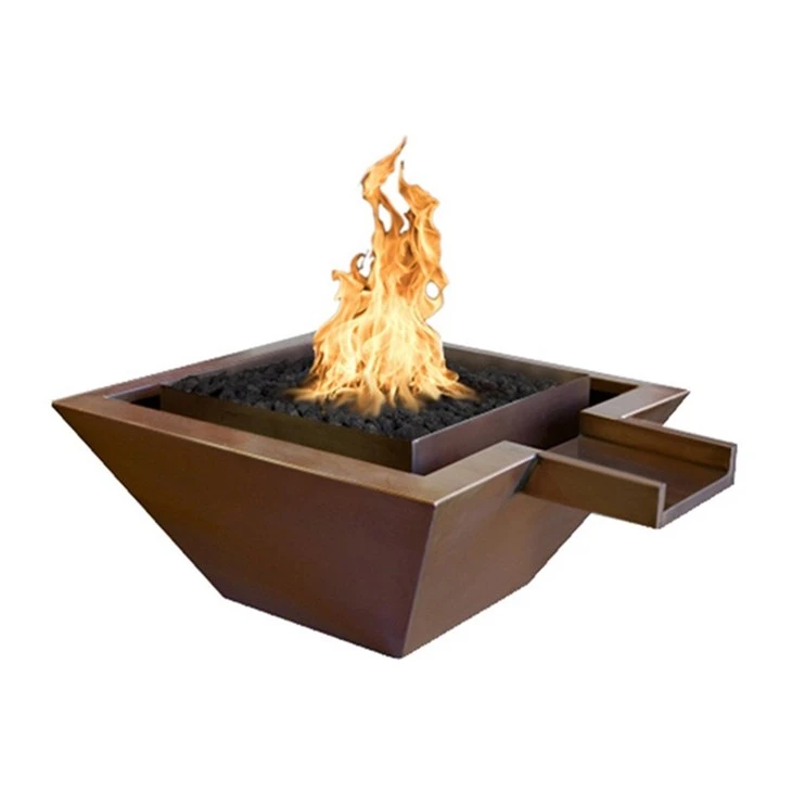 Fire Pit Water Fountain Waterfall For Pool