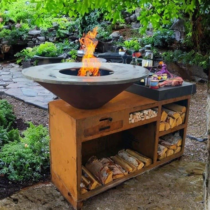 Outdoor Garden Cooking Corten BBQ