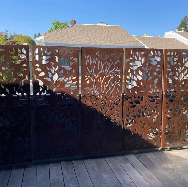 Corten Steel Gizlilik Ekranları